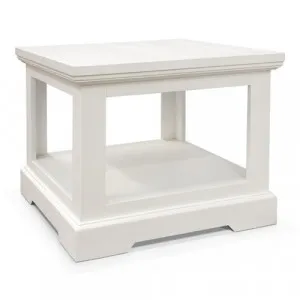 Aspen Lamp Table Brushed White by James Lane, a Side Table for sale on Style Sourcebook