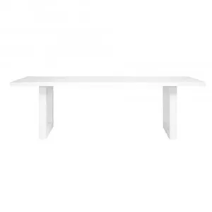 Balmain Dining Table White - 240cm by James Lane, a Dining Tables for sale on Style Sourcebook