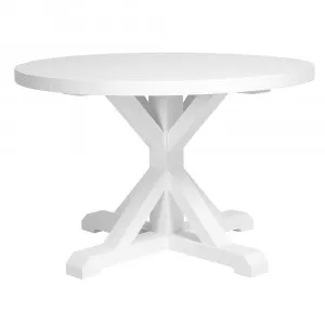 Balmain Round Dining Table White -120cm by James Lane, a Dining Tables for sale on Style Sourcebook