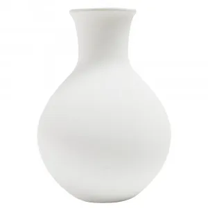 Corfu Vase White Concrete - 35cm Dia by James Lane, a Vases & Jars for sale on Style Sourcebook