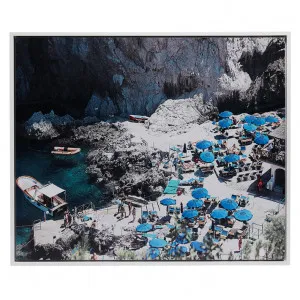 Capri Blues Framed Canvas - 100cm x 120cm by James Lane, a Painted Canvases for sale on Style Sourcebook