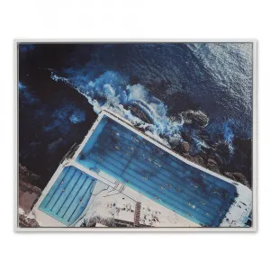 Iceberg's Swimmers Framed Canvas  - 120cm x 95cm by James Lane, a Painted Canvases for sale on Style Sourcebook