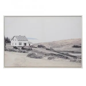 Ocean House Framed Canvas  - 132cm x 88cm by James Lane, a Painted Canvases for sale on Style Sourcebook