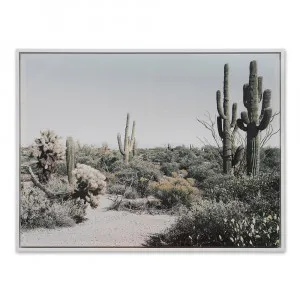 Saguaro Framed Canvas  - 133cm x 100cm by James Lane, a Painted Canvases for sale on Style Sourcebook