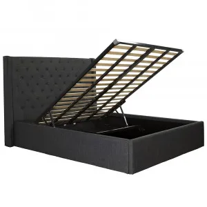 Chatsworth Lift Storage Bed Charcoal by James Lane, a Beds & Bed Frames for sale on Style Sourcebook