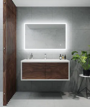 Kara LED Mirror with Demister and Colour Switch - (90cm x 60cm) or (120cm x 75cm) 900mm x 600mm by Luxe Mirrors, a Illuminated Mirrors for sale on Style Sourcebook
