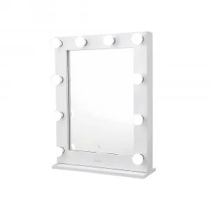 Lumiere White Hollywood Makeup Mirror - 60cm x 75cm by Luxe Mirrors, a Shaving Cabinets for sale on Style Sourcebook