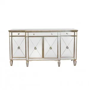 Antique Mirrored Sideboard/Buffet 180cm x 51cm x 99cm by Luxe Mirrors, a Sideboards, Buffets & Trolleys for sale on Style Sourcebook
