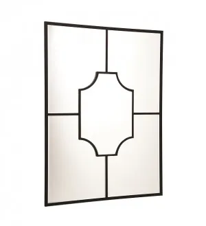 Boyd Black Wall Mirror 71cm x 99cm by Luxe Mirrors, a Mirrors for sale on Style Sourcebook