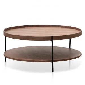 Zelma 90cm Round Coffee Table - Walnut by Interior Secrets - AfterPay Available by Interior Secrets, a Coffee Table for sale on Style Sourcebook