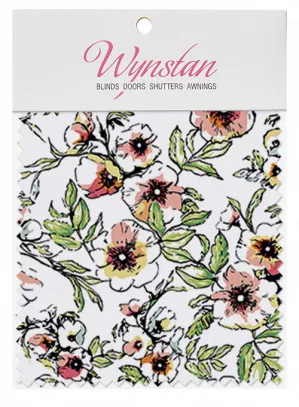 Wynstan Fabric Swatch - Wildflower Porcelain by Wynstan, a Blinds for sale on Style Sourcebook