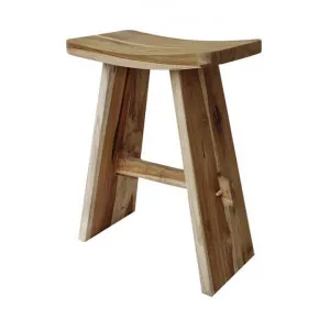 Semillon Reclaimed Teak Timber Counter Stool, Natural by Room and Co., a Bar Stools for sale on Style Sourcebook