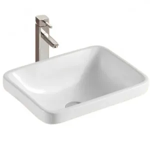 Parma Rectangular Semi Inset Basin - White by Cob & Pen, a Basins for sale on Style Sourcebook