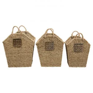 Lawson 3 Piece Seagrass Basket Set by Casa Sano, a Laundry Bags & Baskets for sale on Style Sourcebook