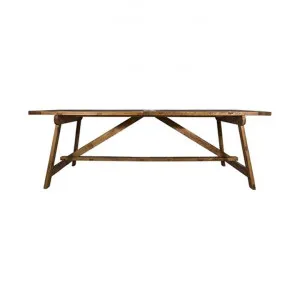 Sarah Reclaimed Elm Timber Trestle Dining Table, 240cm by Provencal Treasures, a Dining Tables for sale on Style Sourcebook