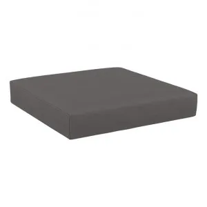 Siesta Mykonos Lounge Seat Cushion, Dark Grey by Siesta, a Cushions, Decorative Pillows for sale on Style Sourcebook