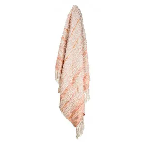 Cenac Bauble Throw, 125x150cm, Blush by French Country Collection, a Throws for sale on Style Sourcebook