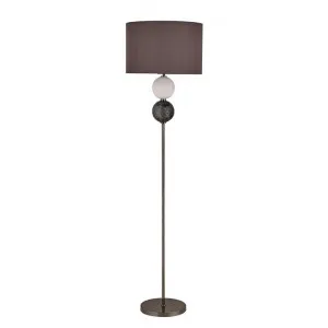 Murano Metal & Glass Base Floor Lamp, Pewter by Lexi Lighting, a Floor Lamps for sale on Style Sourcebook