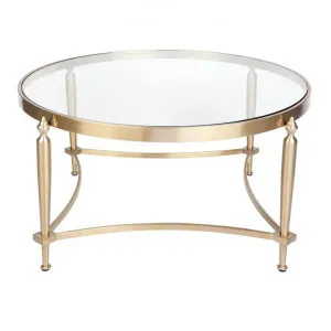 Jak Stainless Steel Round Coffee Table, 97cm, Gold by Cozy Lighting & Living, a Coffee Table for sale on Style Sourcebook
