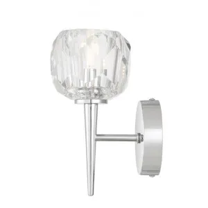 Zaha Glass & Metal LED Wall Light, Chrome by Telbix, a Wall Lighting for sale on Style Sourcebook
