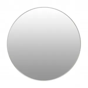 Luxe Barcelona White Round Bathroom Mirror - 800mm by Luxe Mirrors, a Vanity Mirrors for sale on Style Sourcebook