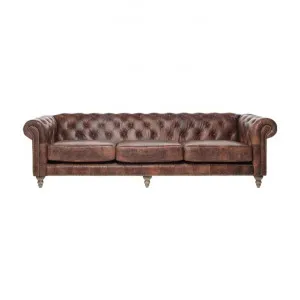 Rose Hill Leather Chesterfield Sofa, 4 Seater by Affinity Furniture, a Sofas for sale on Style Sourcebook