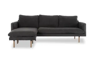 Frankie Reversible Scandinavian Sofa, Dark Grey Fabric, by Lounge Lovers by Lounge Lovers, a Sofas for sale on Style Sourcebook