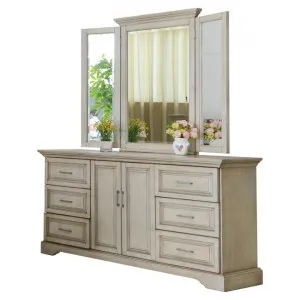 Dallington Boxwood Timber 2 Door 6 Drawer Dresser by Cosyhut, a Dressers & Chests of Drawers for sale on Style Sourcebook