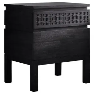 Assisi Boutique Mango Wood 2 Drawer Bedside Table by Hudson Living, a Bedside Tables for sale on Style Sourcebook