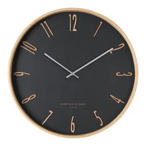 Porter 53cm Wall Clock - Black by Interior Secrets - AfterPay Available by Interior Secrets, a Clocks for sale on Style Sourcebook