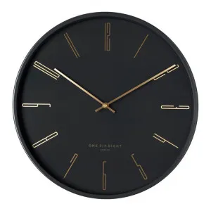 Platt 30cm Wall Clock - Black by Interior Secrets - AfterPay Available by Interior Secrets, a Clocks for sale on Style Sourcebook