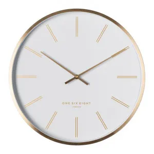 Otto 40cm Wall Clock - White by Interior Secrets - AfterPay Available by Interior Secrets, a Clocks for sale on Style Sourcebook