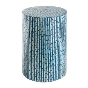 Cesco Capiz Round Accent Stool / Side Table by Florabelle, a Side Table for sale on Style Sourcebook