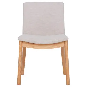 Everest Dining Chair in City Beige Fabric / Clear Lacquer by OzDesignFurniture, a Dining Chairs for sale on Style Sourcebook