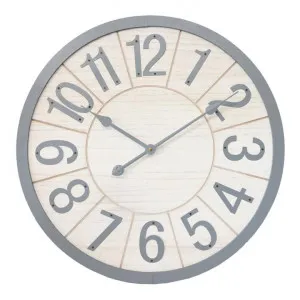 Redon Wooden Round Wall Clock, 60cm by Want GiftWare, a Clocks for sale on Style Sourcebook