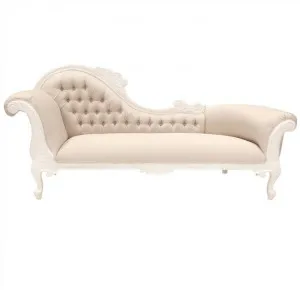 Paris Hand Crafted Solid Mahogany Left Hand Facing Chaise, White by Millesime, a Sofas for sale on Style Sourcebook
