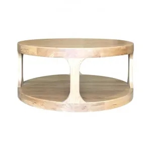 Frans Oak Timber Round Coffee Table, 92cm, Natural Oak by Manoir Chene, a Coffee Table for sale on Style Sourcebook