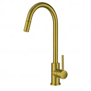 Hafele Mixer Tap Gold Brushed SS Pull Out Sprayer by Häfele, a Kitchen Taps & Mixers for sale on Style Sourcebook