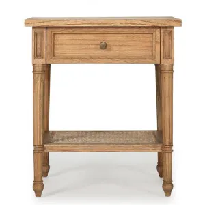 Saman Timber & Rattan Bedside Table, Small, Weathered Oak by Ambience Interiors, a Bedside Tables for sale on Style Sourcebook