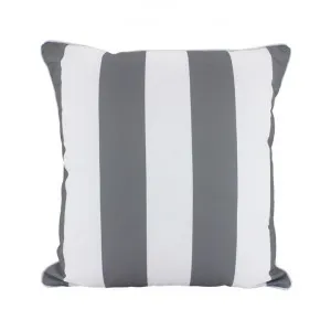 Minell Stripe Outdoor Scatter Cushion, Grey by NF Living, a Cushions, Decorative Pillows for sale on Style Sourcebook
