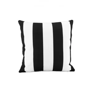 Minell Stripe Outdoor Scatter Cushion, Black by NF Living, a Cushions, Decorative Pillows for sale on Style Sourcebook