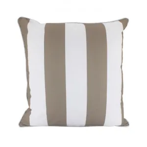 Minell Stripe Outdoor Scatter Cushion, Latte by NF Living, a Cushions, Decorative Pillows for sale on Style Sourcebook