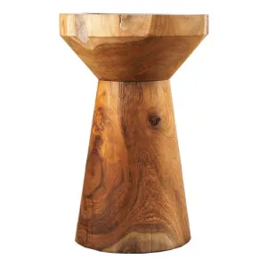 Tropica Obie Commercial Grade Reclaimed Teak Timber Side Table, Natural by Superb Lifestyles, a Side Table for sale on Style Sourcebook