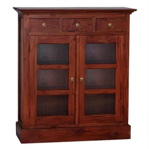 Tasmania Mahogany Timber 2 Door 3 Drawer Chest, Mahogany by Centrum Furniture, a Cabinets, Chests for sale on Style Sourcebook