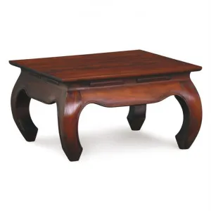 Quon Liam Mahogany Timber Square Coffee Table, 70cm, Mahogany by Centrum Furniture, a Coffee Table for sale on Style Sourcebook