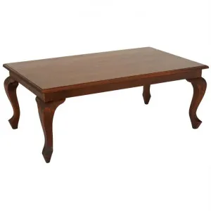 Queen Ann Mahogany Timber Coffee Table, 120cm, Mahogany by Centrum Furniture, a Coffee Table for sale on Style Sourcebook