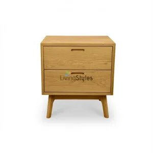 Svindland 2 Drawer Bedside Table - Natural by Conception Living, a Bedside Tables for sale on Style Sourcebook