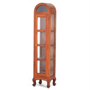 Gaidar Mahogany Timber Single Door Display Cabinet, Large,  Light Pecan by Centrum Furniture, a Cabinets, Chests for sale on Style Sourcebook