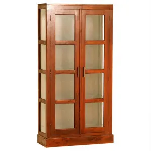 Paris Mahogany Timber Display Cabinet, Light Pecan by Centrum Furniture, a Cabinets, Chests for sale on Style Sourcebook
