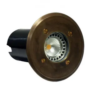 Lomond IP67 Exterior Recessed Wall / Inground Up Light, Round, Antique Brass by CLA Ligthing, a Outdoor Lighting for sale on Style Sourcebook
